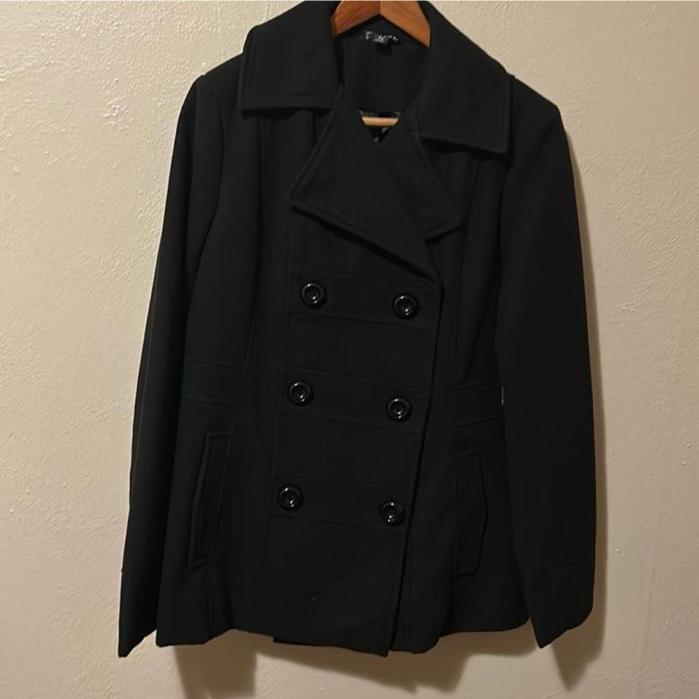 George Faux Wool Peacoat